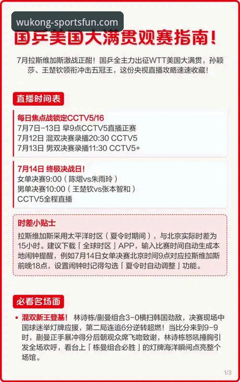 从国乒胜战看赛事体验：悟空体育平台观赛指南与趋势分析